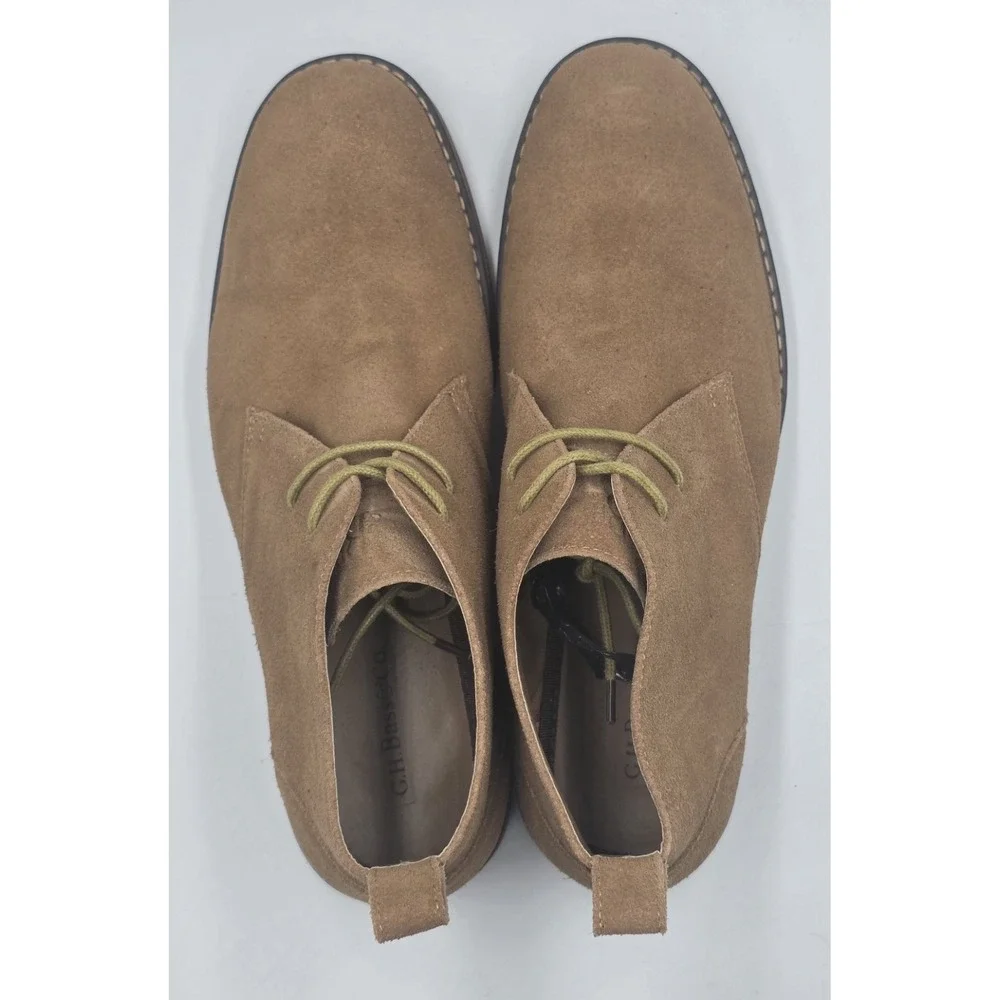 GH Bass Pearce Mens 11 D Tan Suede Leather Chukka Desert Boots Brown